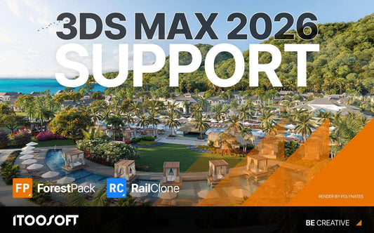 ForestPack、RailCloneが3ds Max 2026に対応
