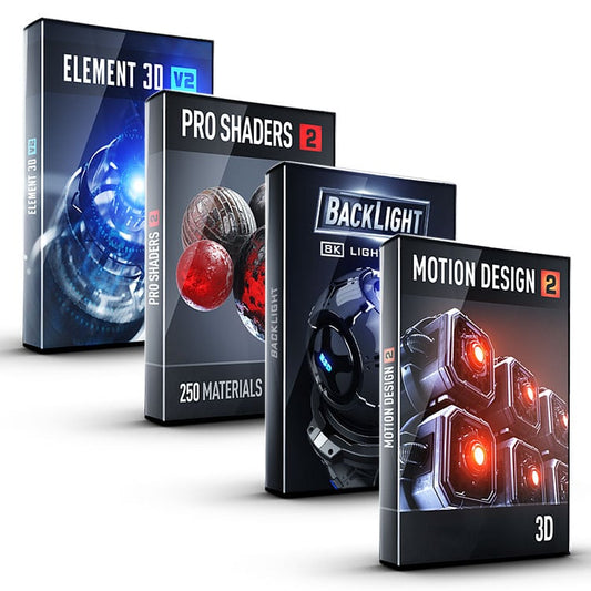 Video Copilot Motion Design Bundle (Element 3D + BackLight + Motion Design 2 + Pro Shaders 2)