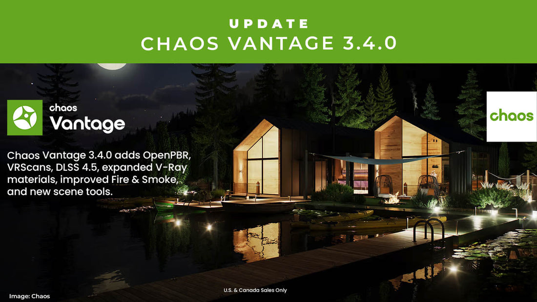 Chaos Vantage 3.4.0が登場、OpenPBRやVRScans、EnmeshなどV-Ray連携を強化