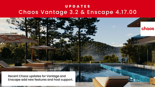 Chaos、Vantageを3.2.0に、Enscapeを4.17.0にアップデート
