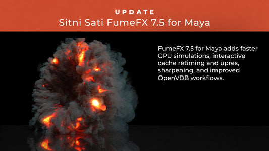 FumeFX 7.5アップデート｜GPUシミュレーションを強化