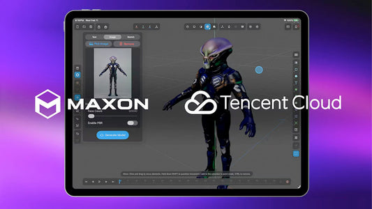 Maxon と Tencent Cloud が提携、HY 3D AIエンジンを Cinema 4D に統合