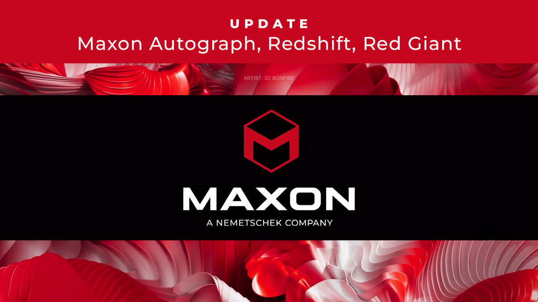 Maxon August 2026 Updates: Autograph, Redshift, & Red Giant