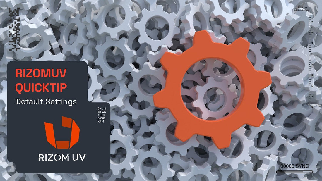 RizomUV クイックチップ：デフォルト設定