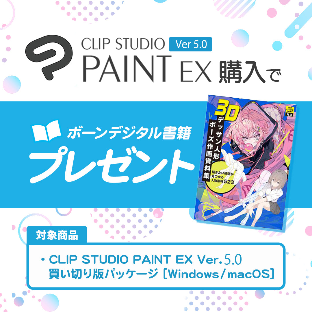 CLIP STUDIO PAINT EX Ver.5.0　買い切り版パッケージ [Windows / macOS]